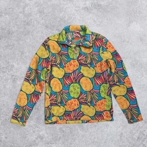 Chubbies All-Over Pineapple Print Quarter Zip Pullover